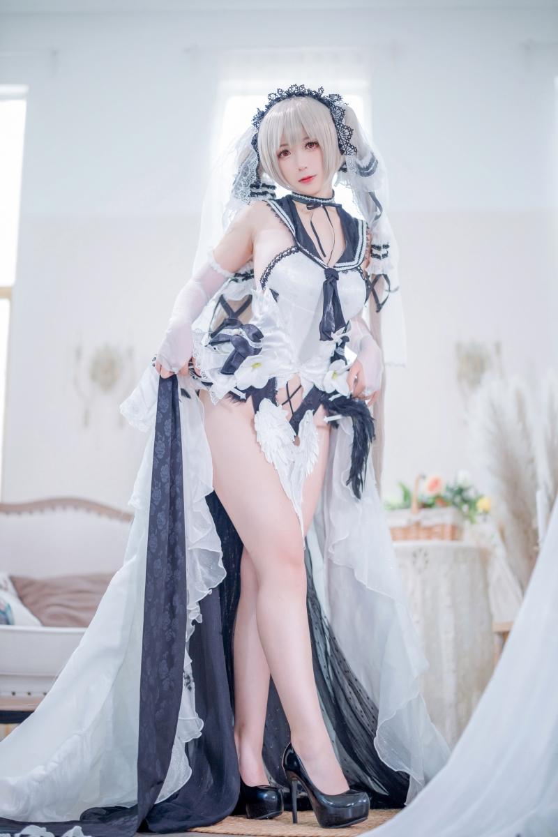 樱落酱w 碧蓝航线 可畏 礼服【20P-208MB】-非常赞