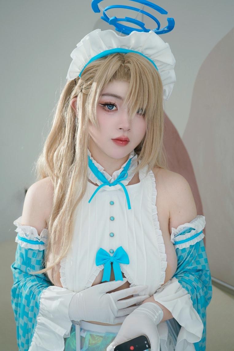 一只毛毛帽 – 珍珠盛宴+明日奈同人女仆-超级漂亮