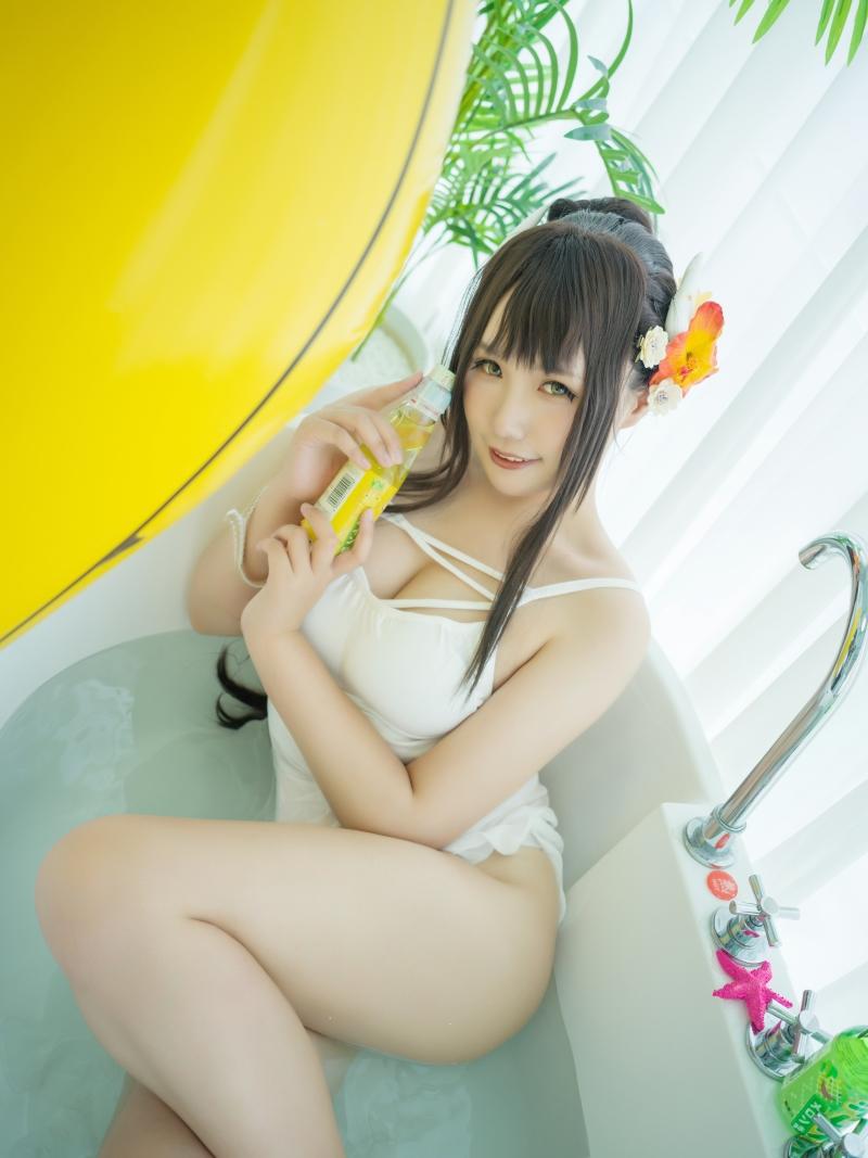 麻花酱 比睿旗袍 泳装【61P-446MB】-作品推荐