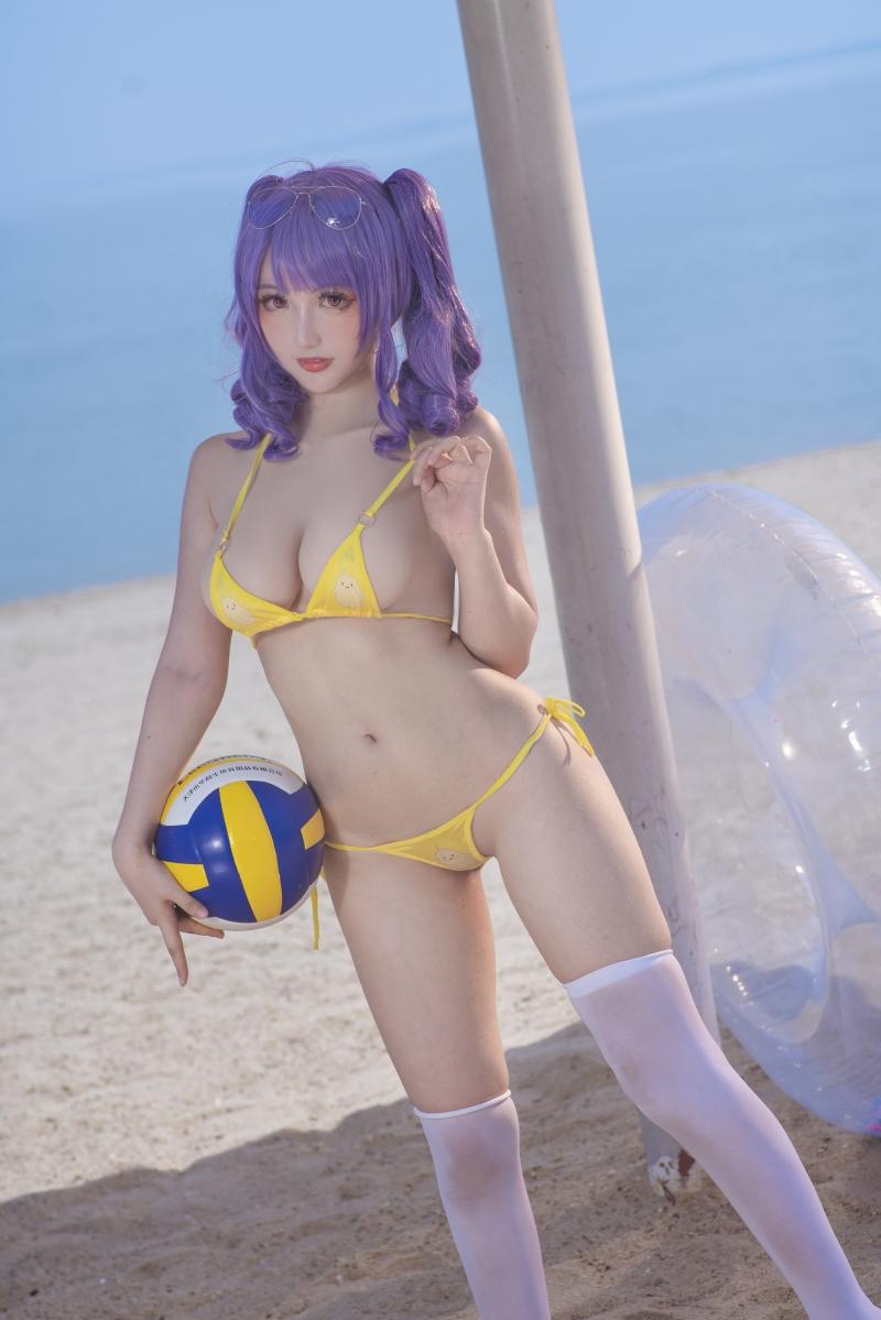 隼隼子 刺青Poi 图集 沙滩排球【44P-743MB】-美女推荐
