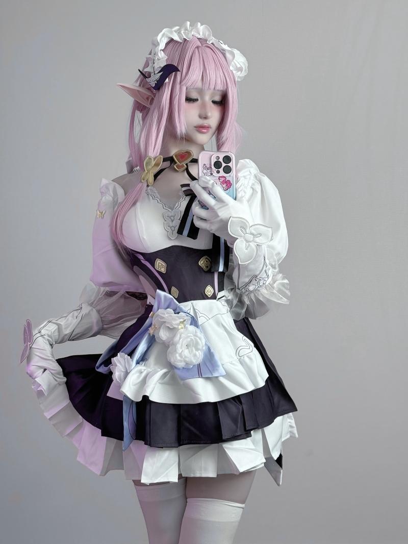 幼愛Youmeko 崩坏3 爱莉希雅女仆装【20P-68.5MB】-完美coser