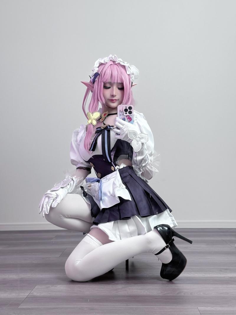 幼愛Youmeko 崩坏3 爱莉希雅女仆装【20P-68.5MB】-完美coser