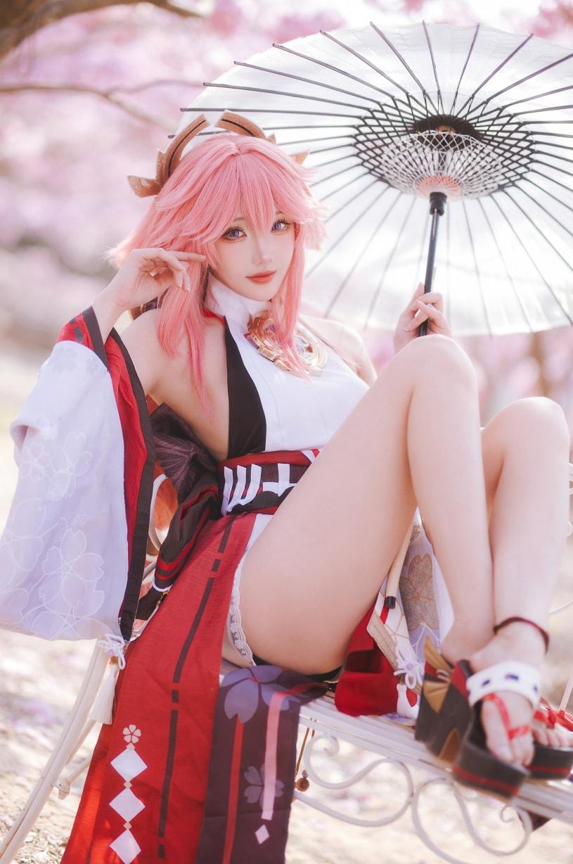 瓜希酱 原神 八重神子-超级漂亮