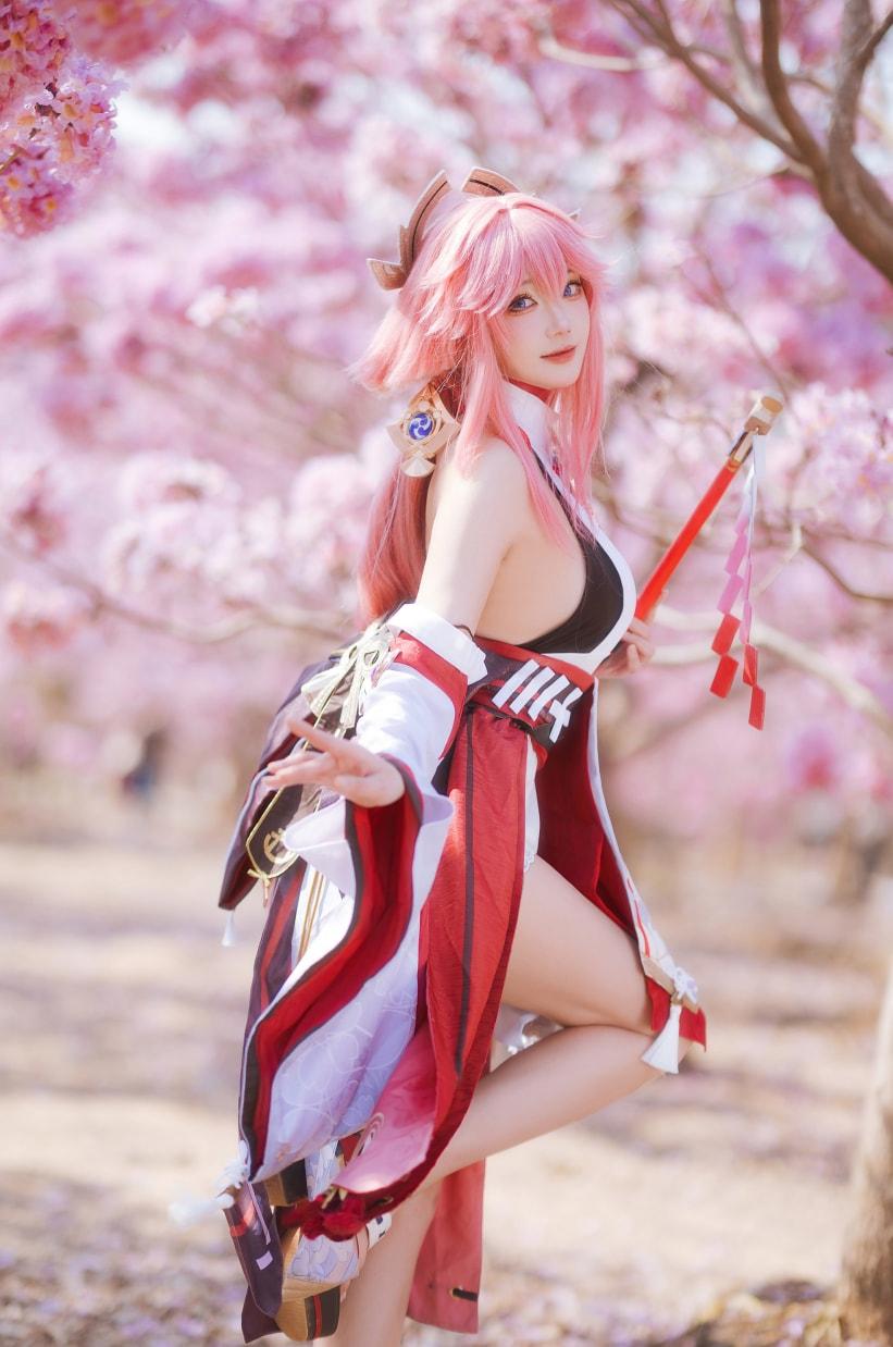 瓜希酱 原神 八重神子-超级漂亮