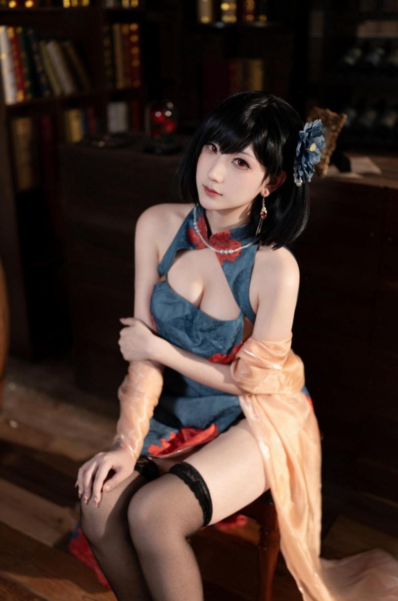 梓猫AzuNyan – 建武旗袍-性感美女